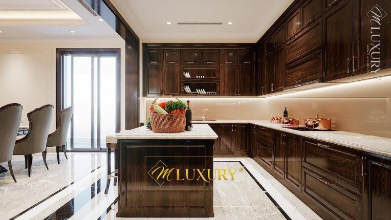 Đá nhân tạo ốp mặt bàn bếp đẹp, sang trọng